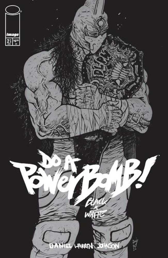 Do A Powerbomb Black And White #2 (Of 3) Cover A Daniel Warren Johnson