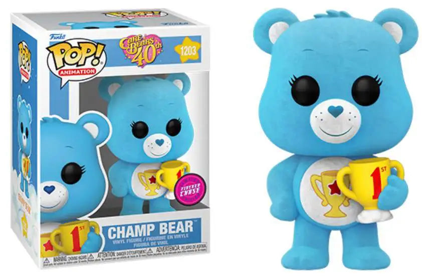 Pop Animation Care Bears 40th Champ Bear Vinyl Figure Chase