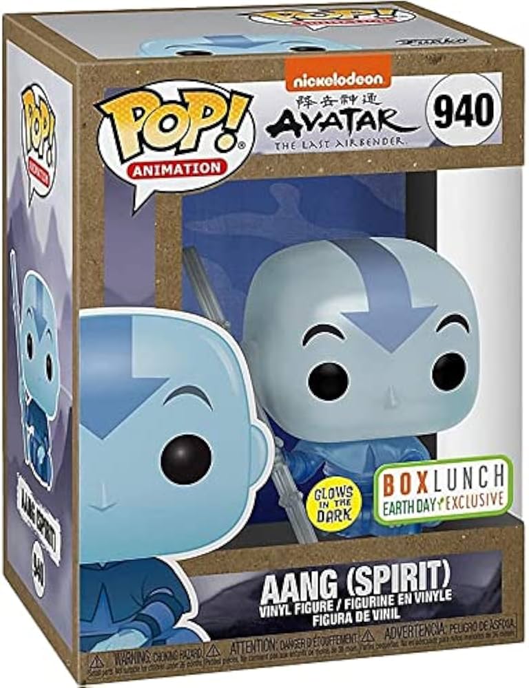 POP Funko Avatar: The Last Airbender Spirit Aang Glow in The Dark Pop Box Lunch Exclusive