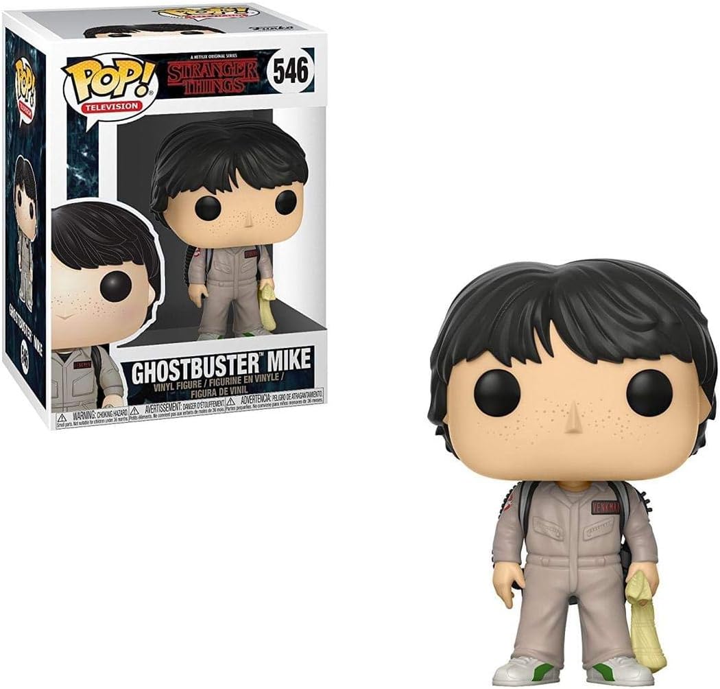 Pop Stranger Things Mike Ghostbusters Vinyl Figure