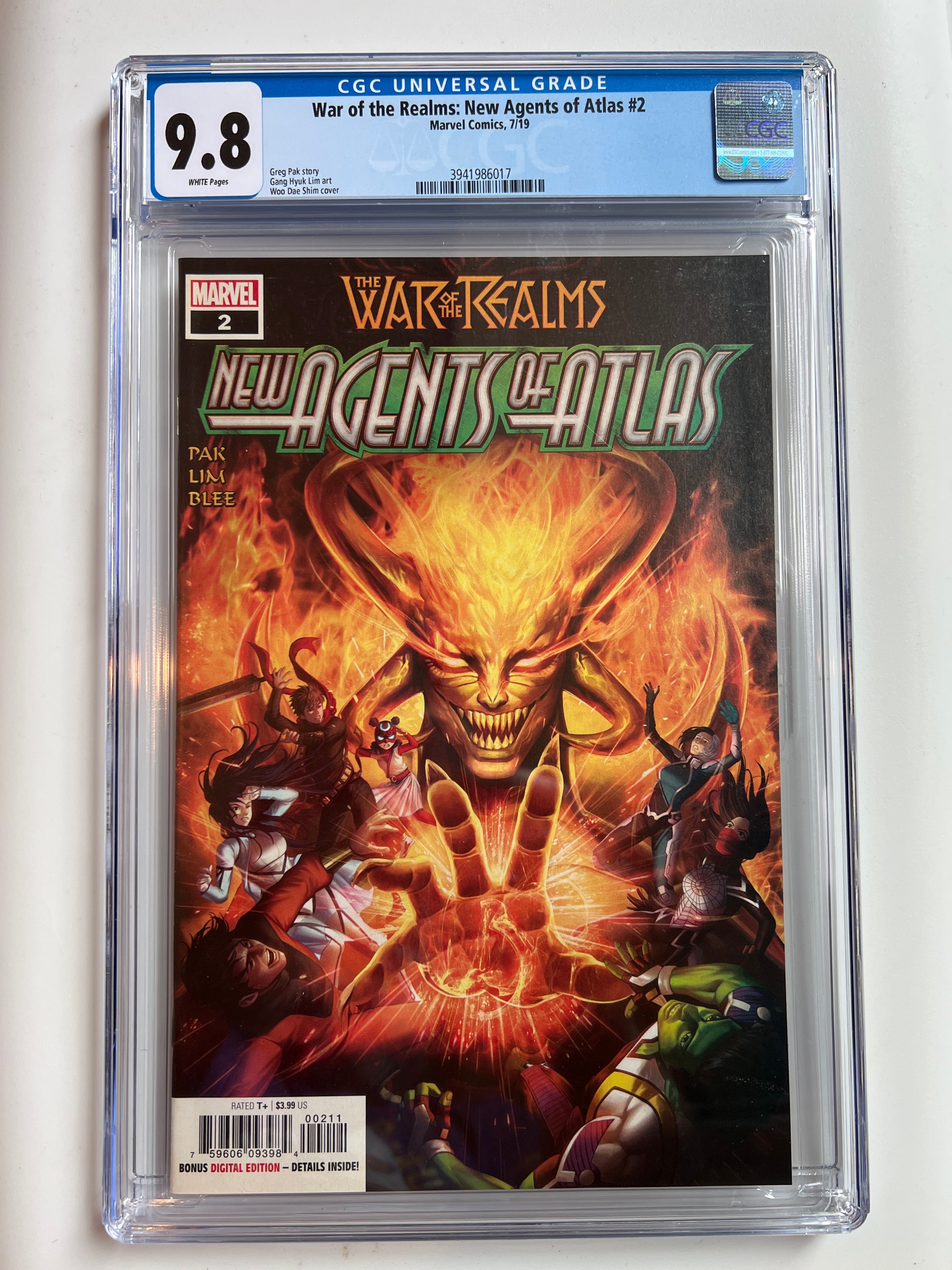 War of the Realms: New Agents of Atlas #2 9.8 | CGC 3941986017