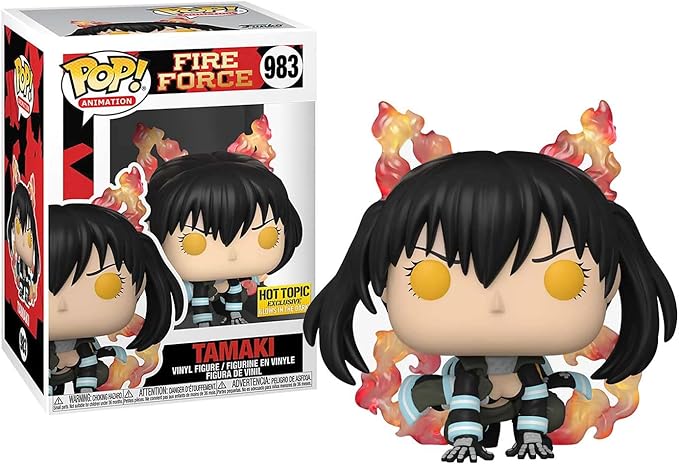 Funko Fire Force Tamaki pop #983 Hot Topic Exclusive Glows In The Dark