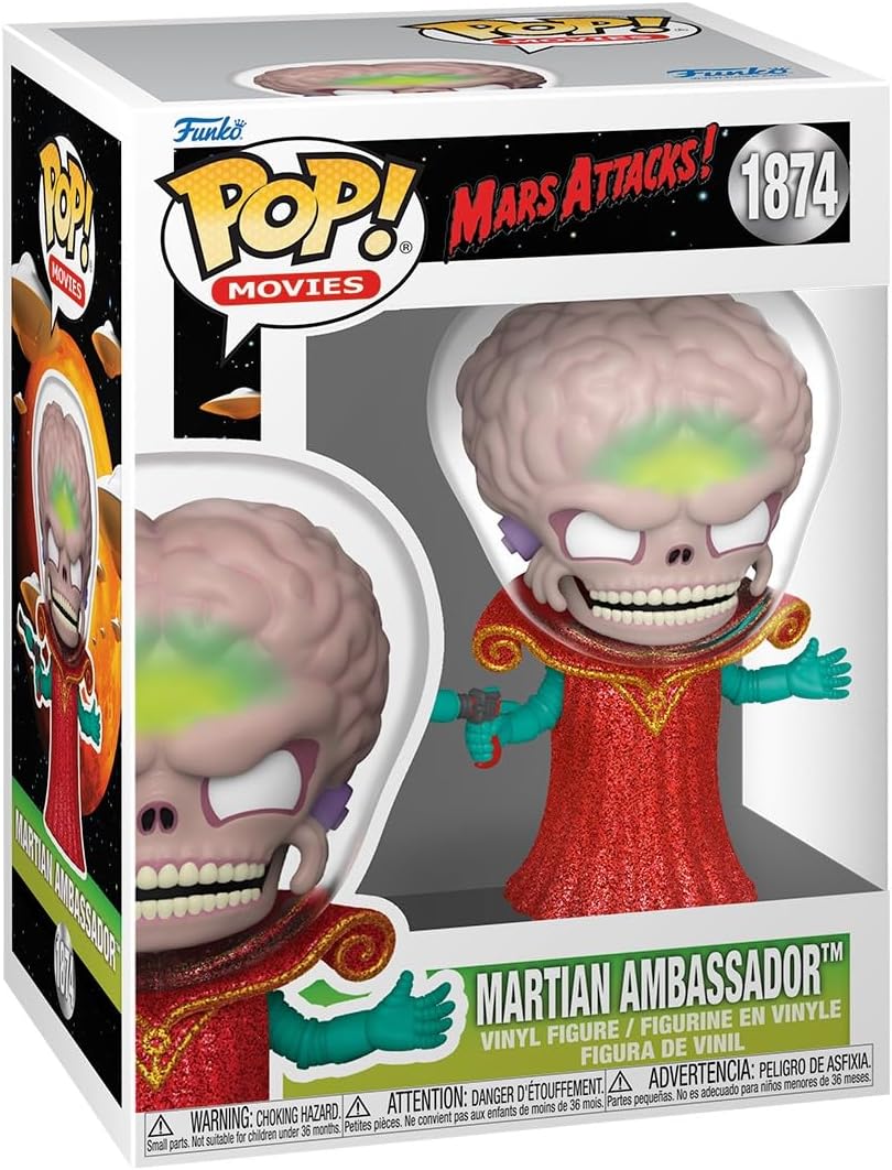 Pop Movies Mars Attacks Alien Leader Figure