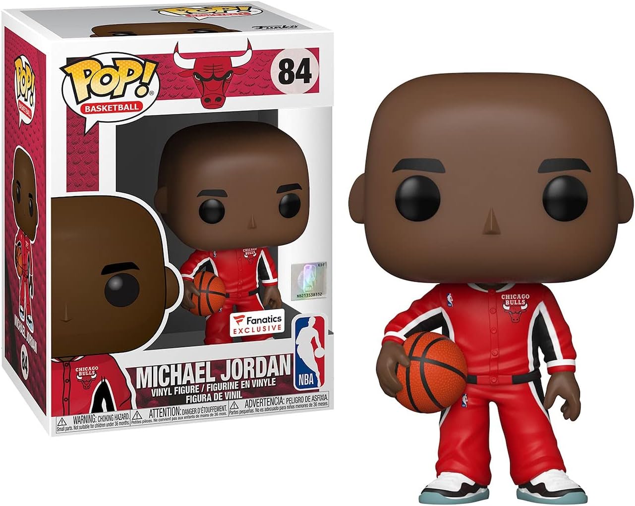 Pop Nba Bulls Michael Jordan Vinyl Figure #84 Fanatics Exclusives