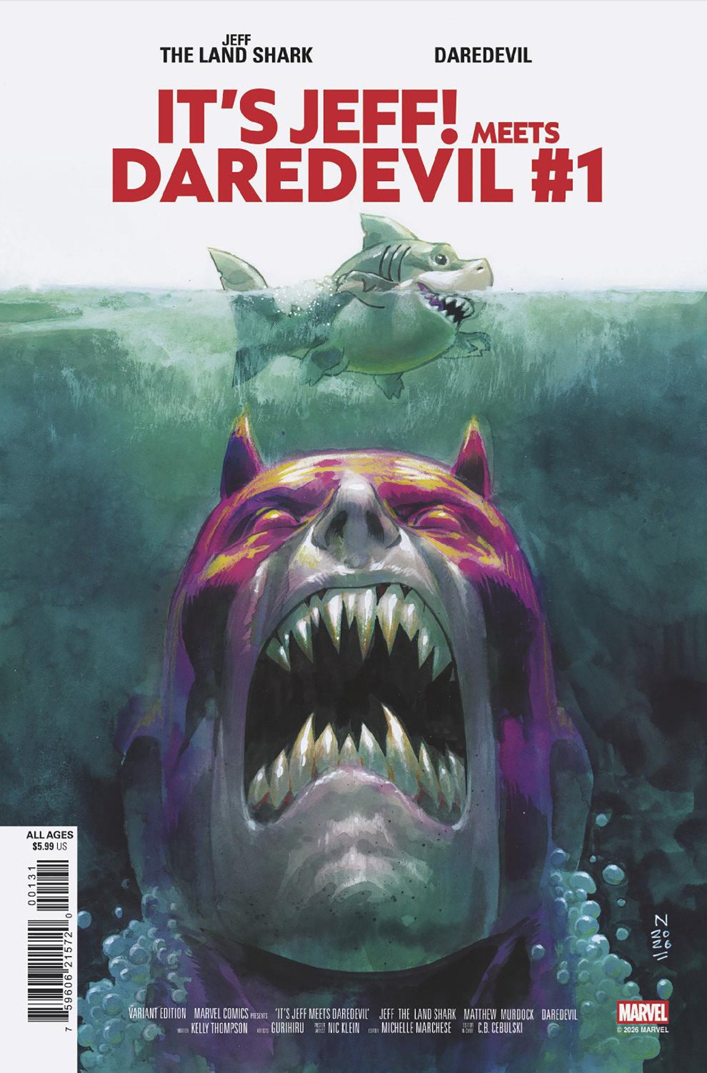 It's Jeff Meets Daredevil #1 Nic Klein Variant (limit 2)