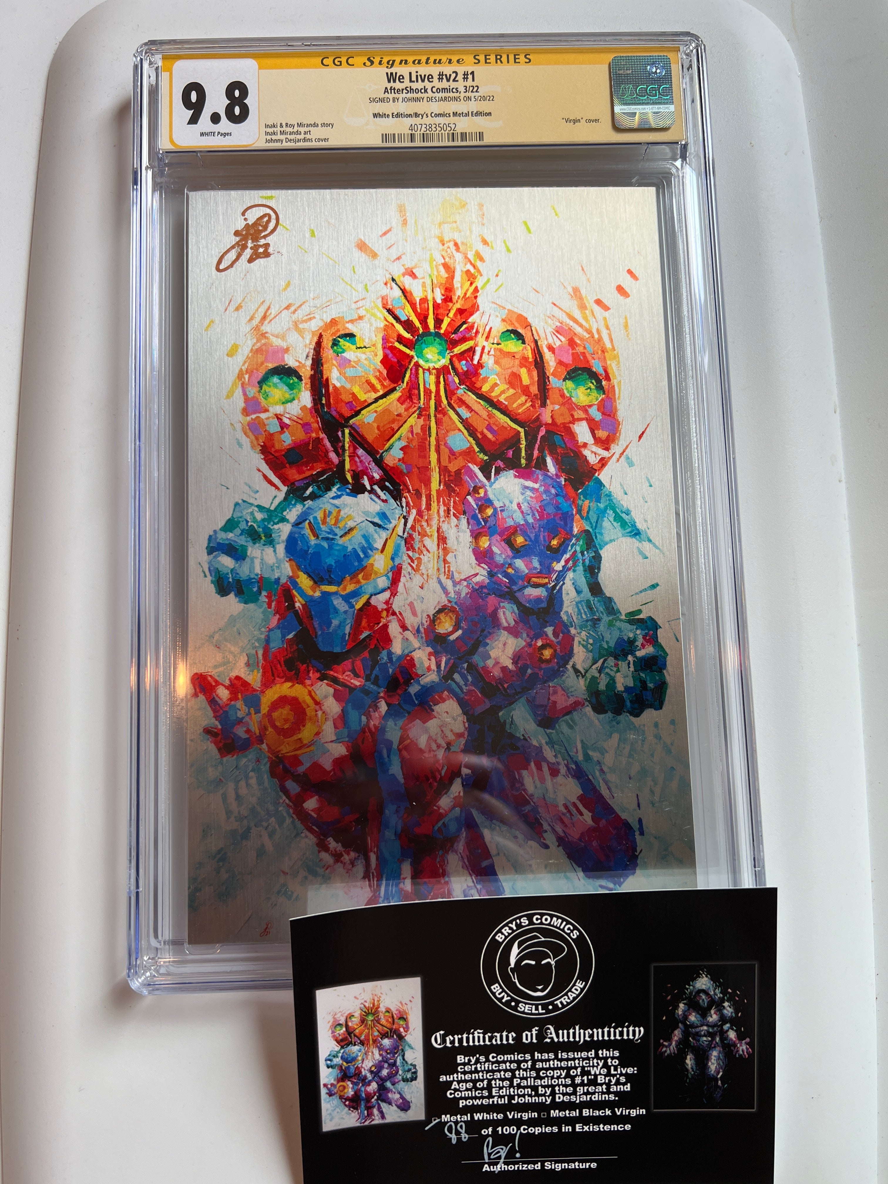 We Live #v2 #1 9.8 White Edition/Bry's Comics Metal Edition | CGC 4073835052