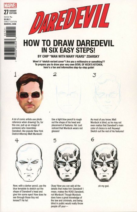 Daredevil #27 Zdarsky How To Draw Variant