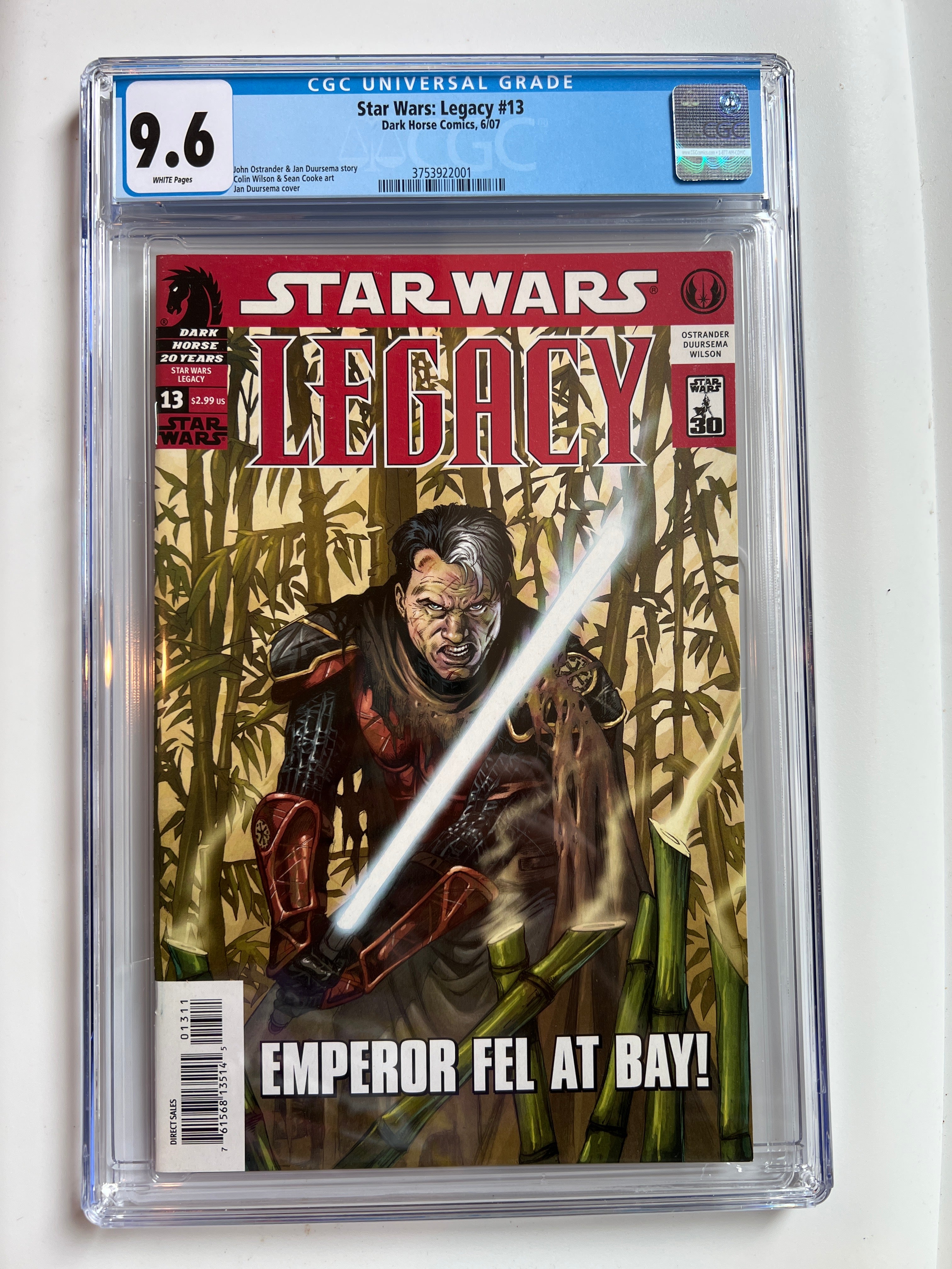 Star Wars: Legacy #13 9.6 | CGC 3753922001