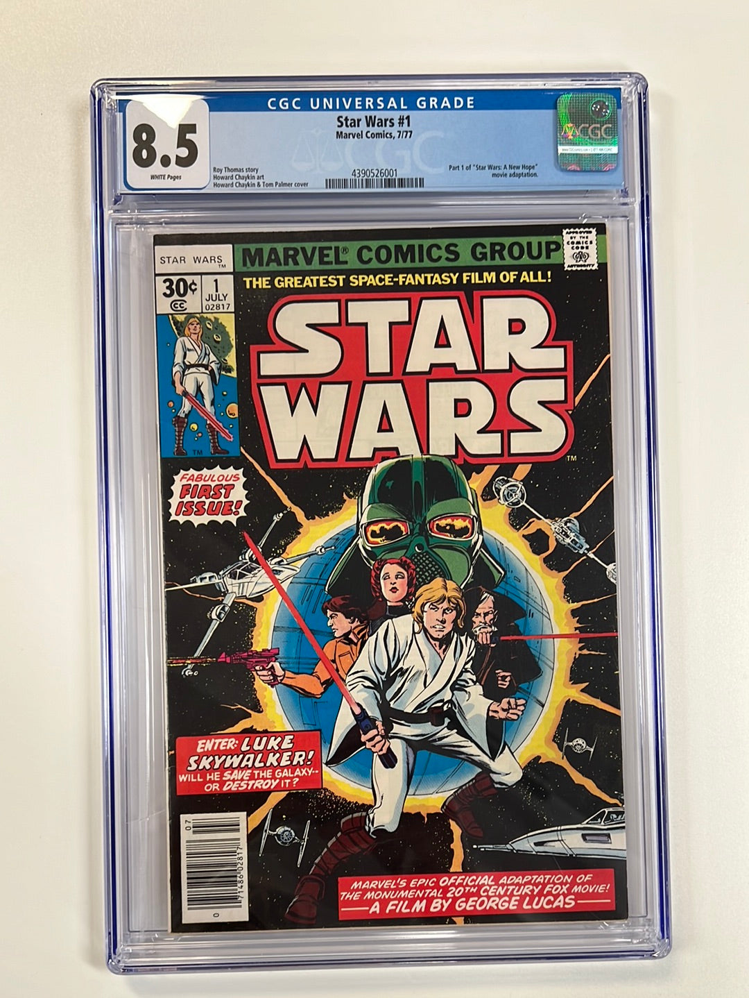 Star Wars 1 CGC 8.5 Newsstand - A New Hope