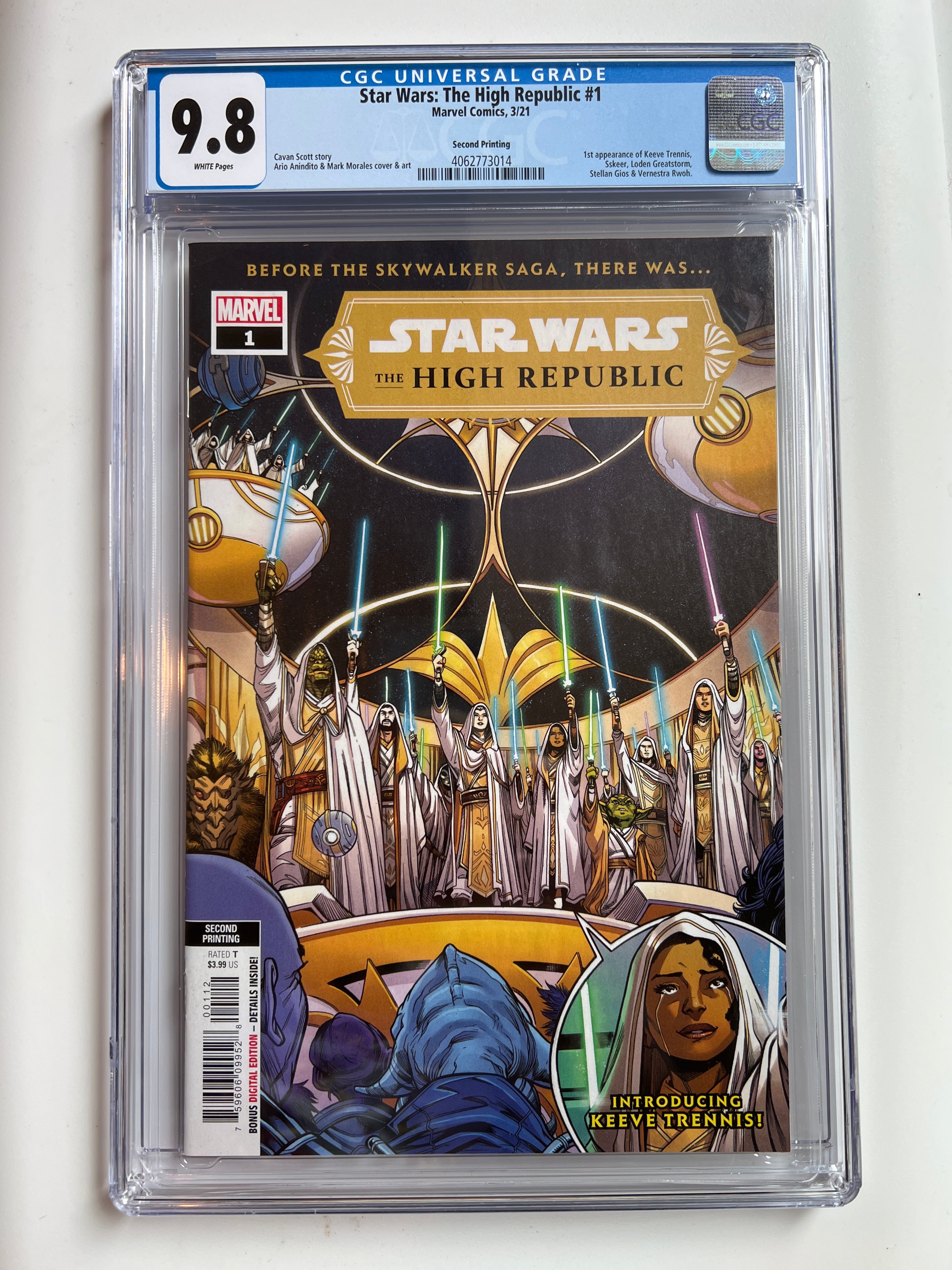 Star Wars: The High Republic #1 9.8 Second Printing | CGC 4062773014