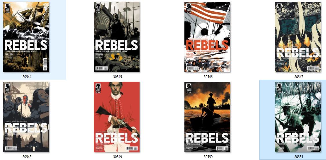 Rebels: These Free and Independent States 1-8 Complete Set