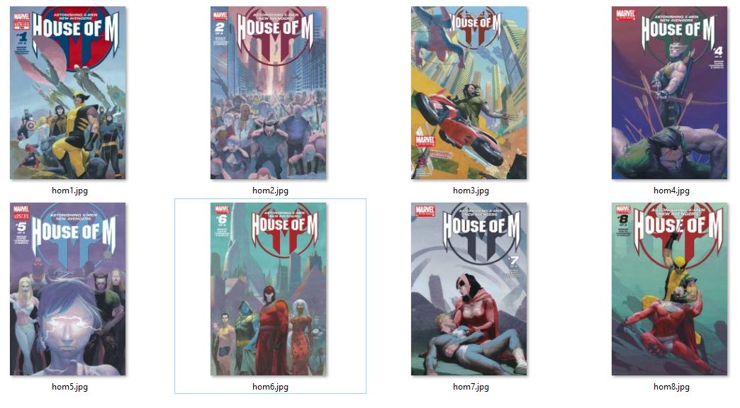 House of M 1-8 (2005) VF/NM