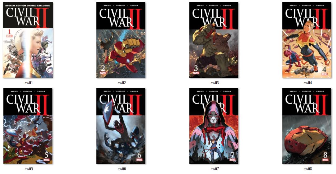 Civil War II (2016) #1-8