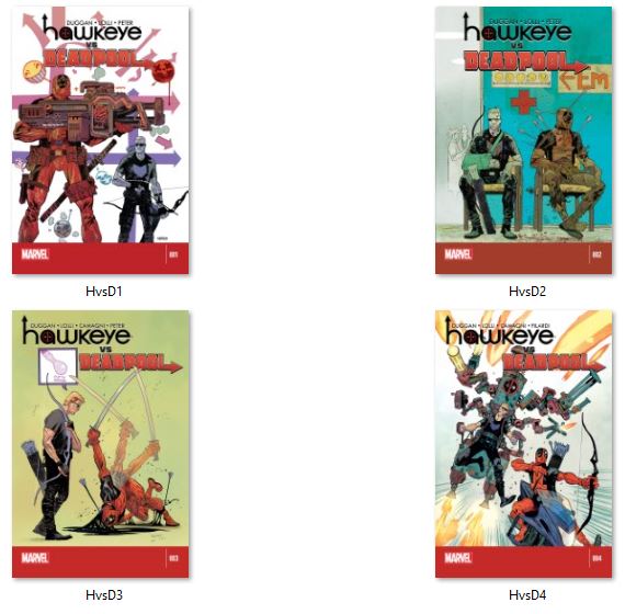 Hawkeye Vs Deadpool Complete Set #1-4