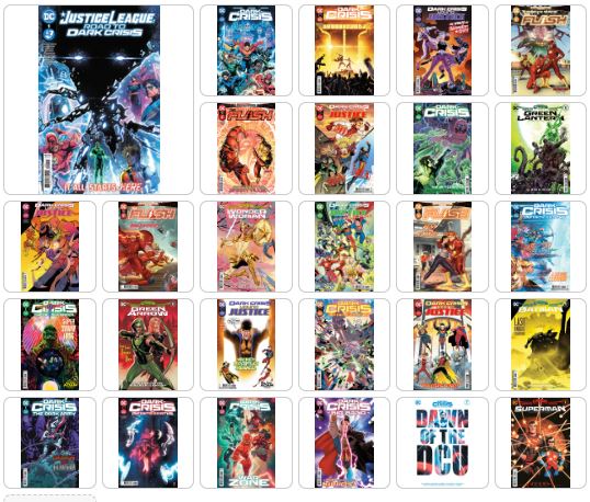 Full 2023 DC Dark Crisis Set with all Tie-Ins