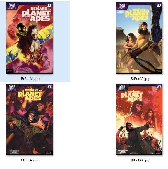 Beware the Planet of the Apes 1-4 (2024) NM Set