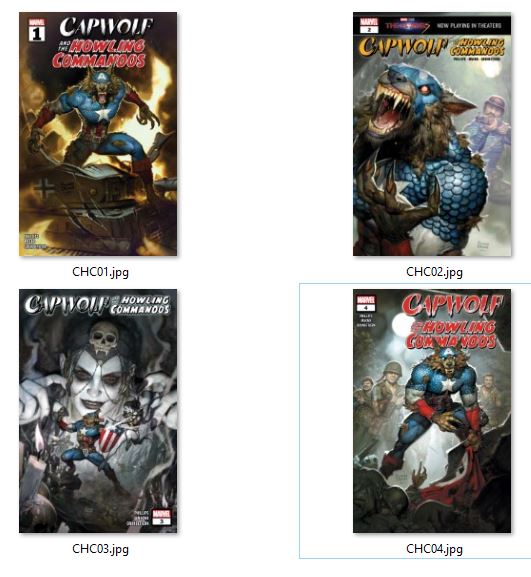 Capwolf and the Howling Cammandos (2023) NM Set