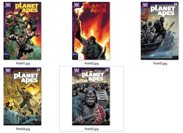 Planet of the Apes 1-5 (2023) NM Set