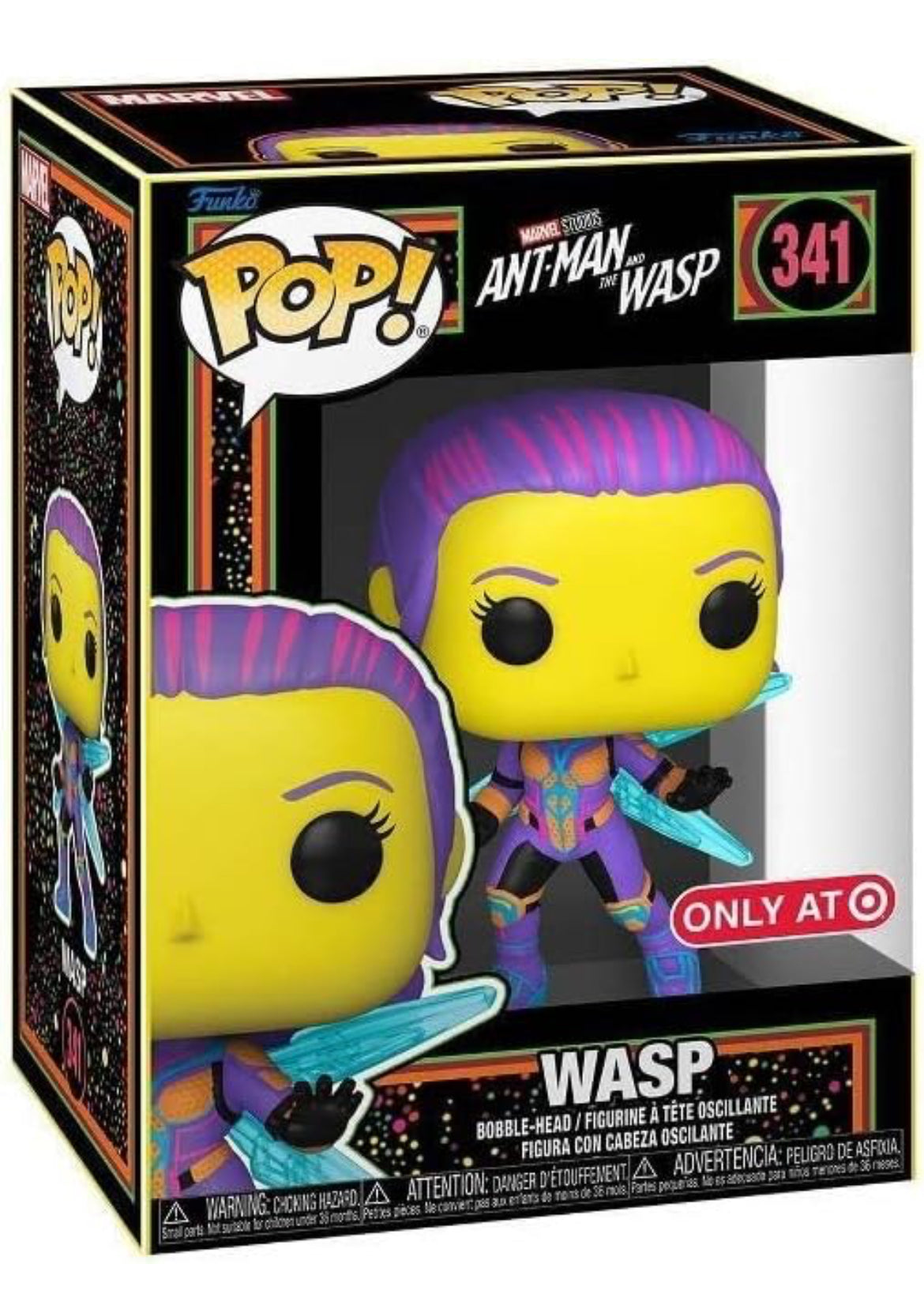 Funko Pop! Marvel Wasp 341 Target Exclusive (Blacklight)
