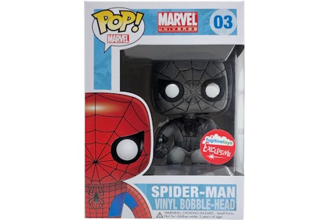 Funko POP! Spider-Man (Black & White) Fugitive Toys Exclusive