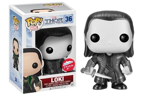 Funko Pop! Marvel Thor The Dark World Loki(Black and White) Fugitive Toys Exclusive Bobble-Head Figure #36