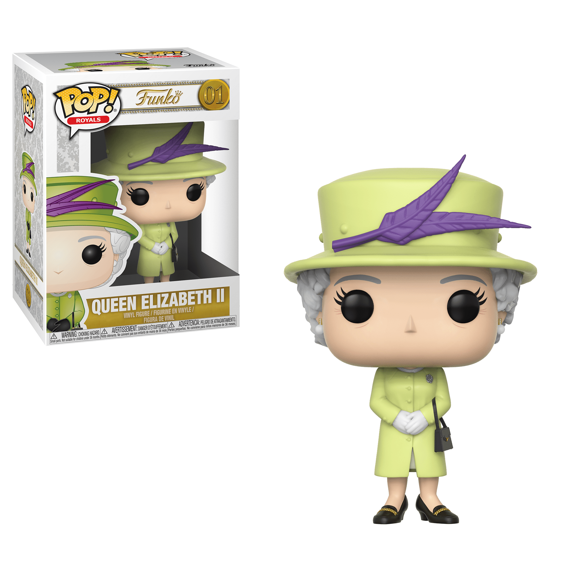 Pop Royal Family Queen Elizabeth II Yellow Vinyl Figure