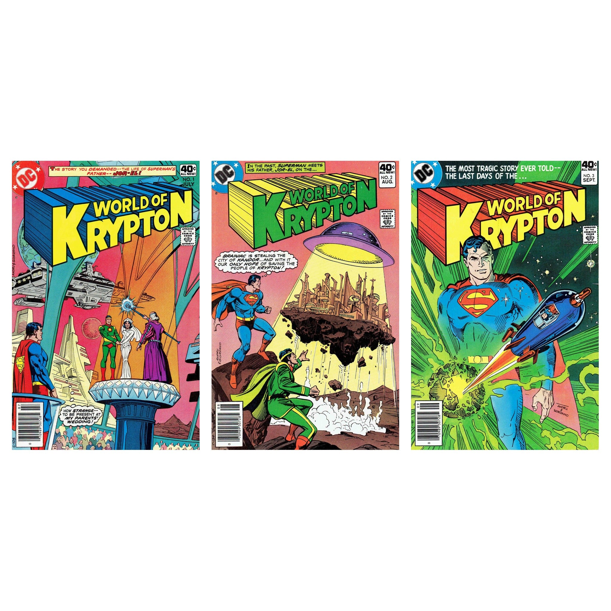 World of Krypton (1979) 1-3 NM