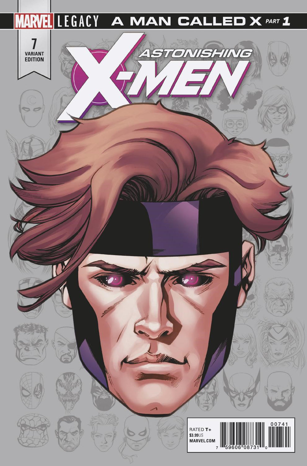 Astonishing X-Men #7 McKone Legacy Headshot Variant Leg