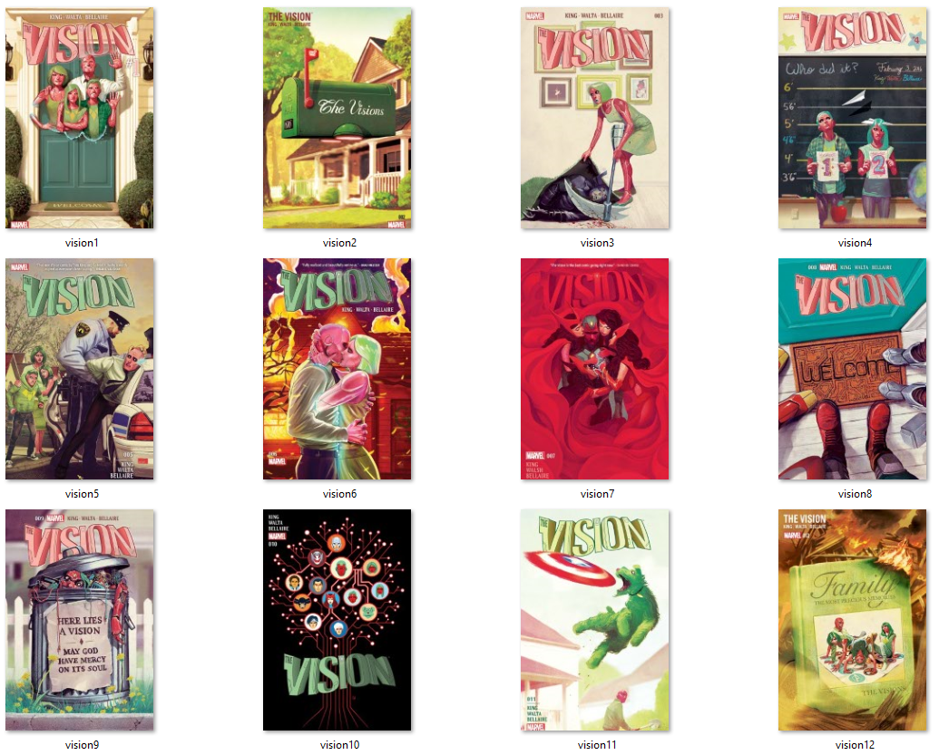 The Vision #1-12 Complete Run 1-12