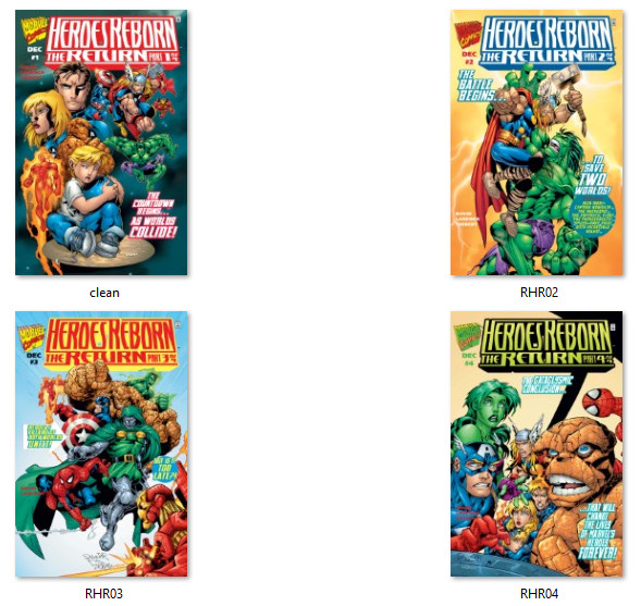 Heroes Reborn The Return Complete Set #1-4