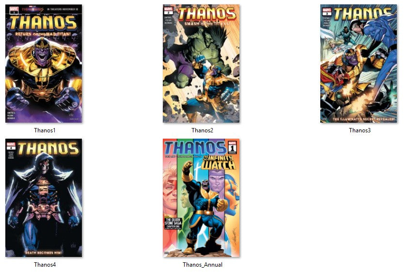 Thanos Return of the Mad Titan 1-4 + Annual