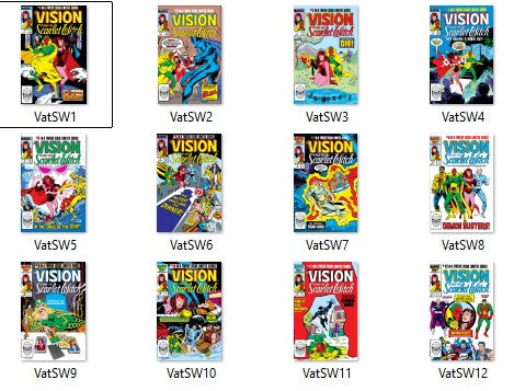 Vision and the Scarlet Witch 1-12 (1984 - NM Set)