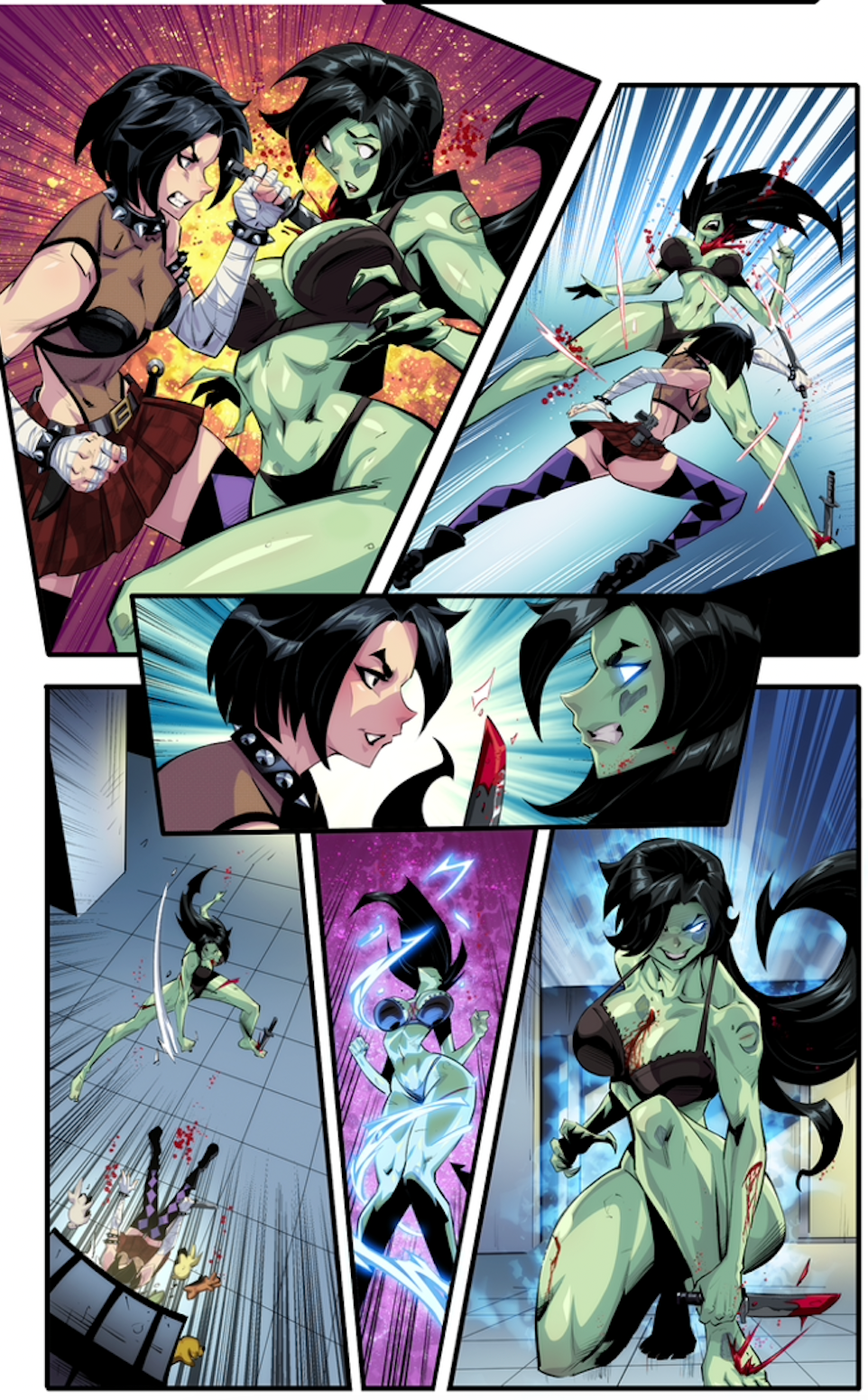 ZOMBIE TRAMP vs. HACK/SLASH #1: Mike McComb Cover (SFW)