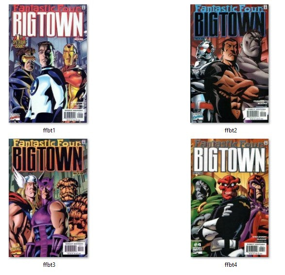 Fantastic Four Big Town #1-4 (2001) NM
