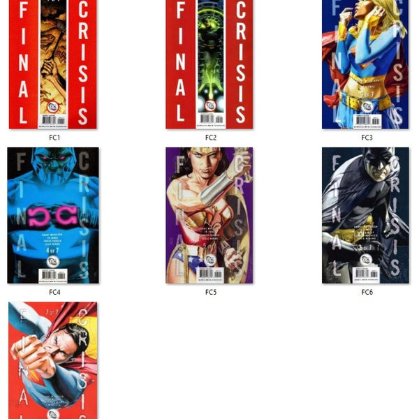 Final Crisis 1-7 (2009) NM