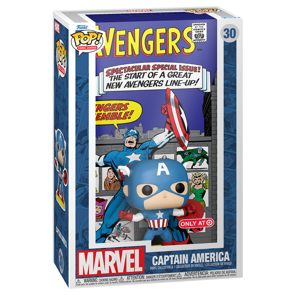 Pop Comic Covers Marvel Captain America Vinyl Figure #30 Target