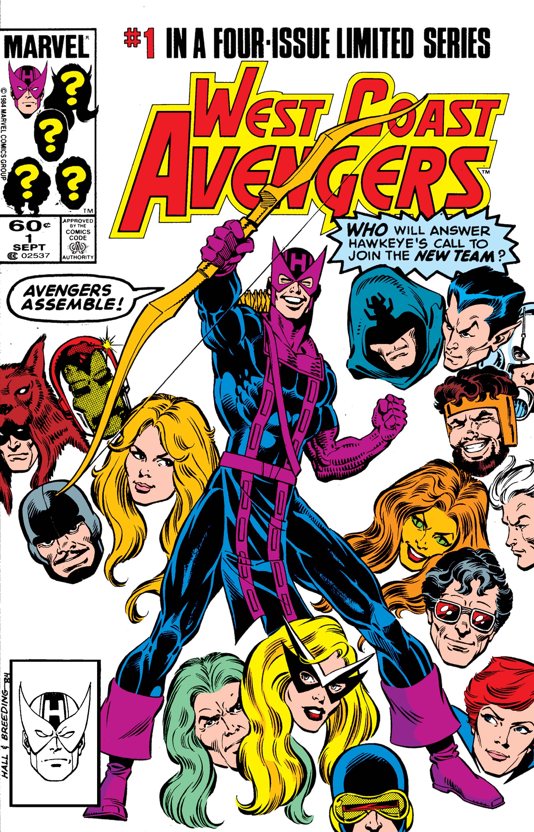 West Coast Avengers 4 Issue Limited Series 1984 Newsstand VF Set