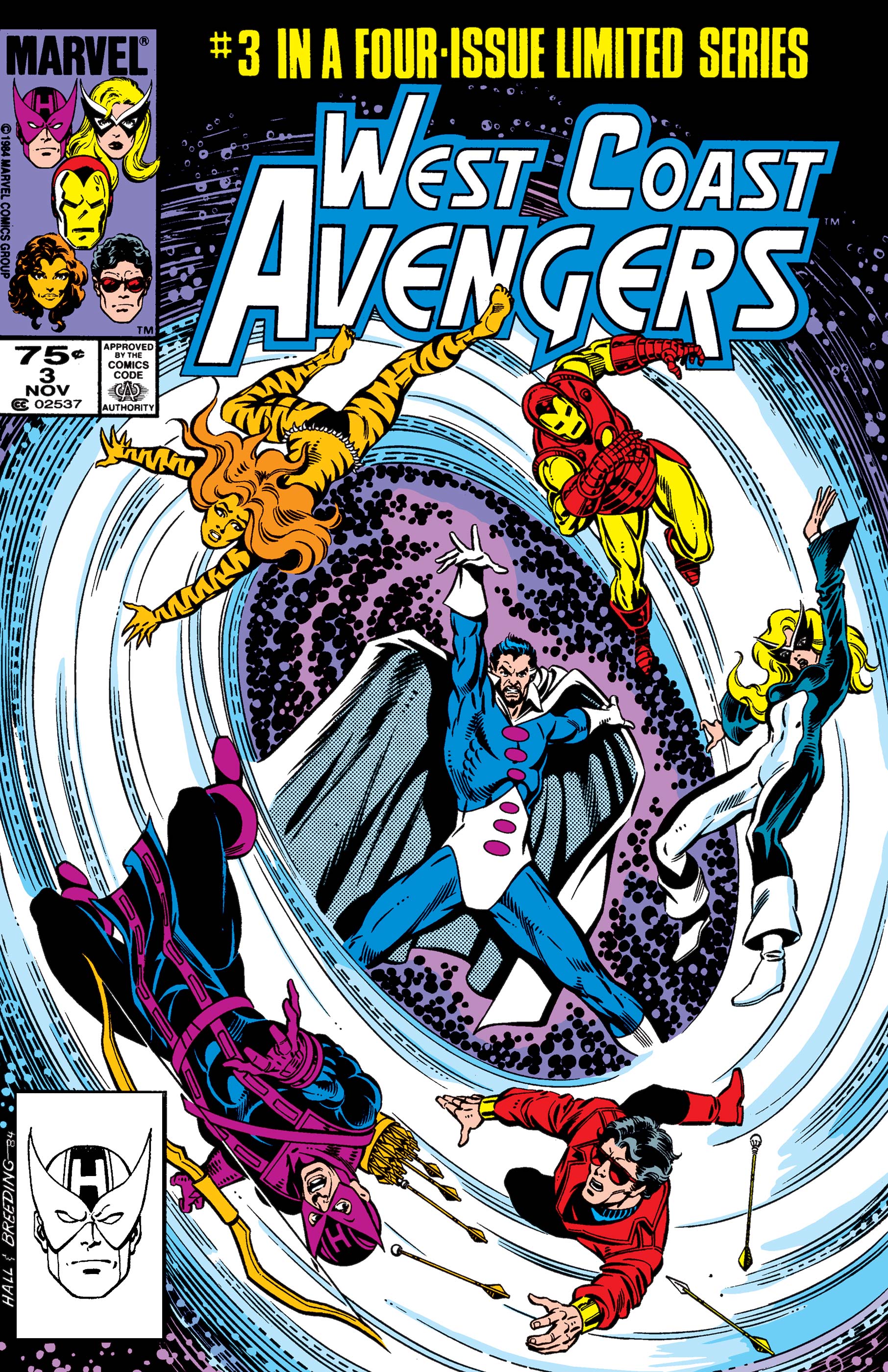 West Coast Avengers 4 Issue Limited Series 1984 Newsstand VF Set