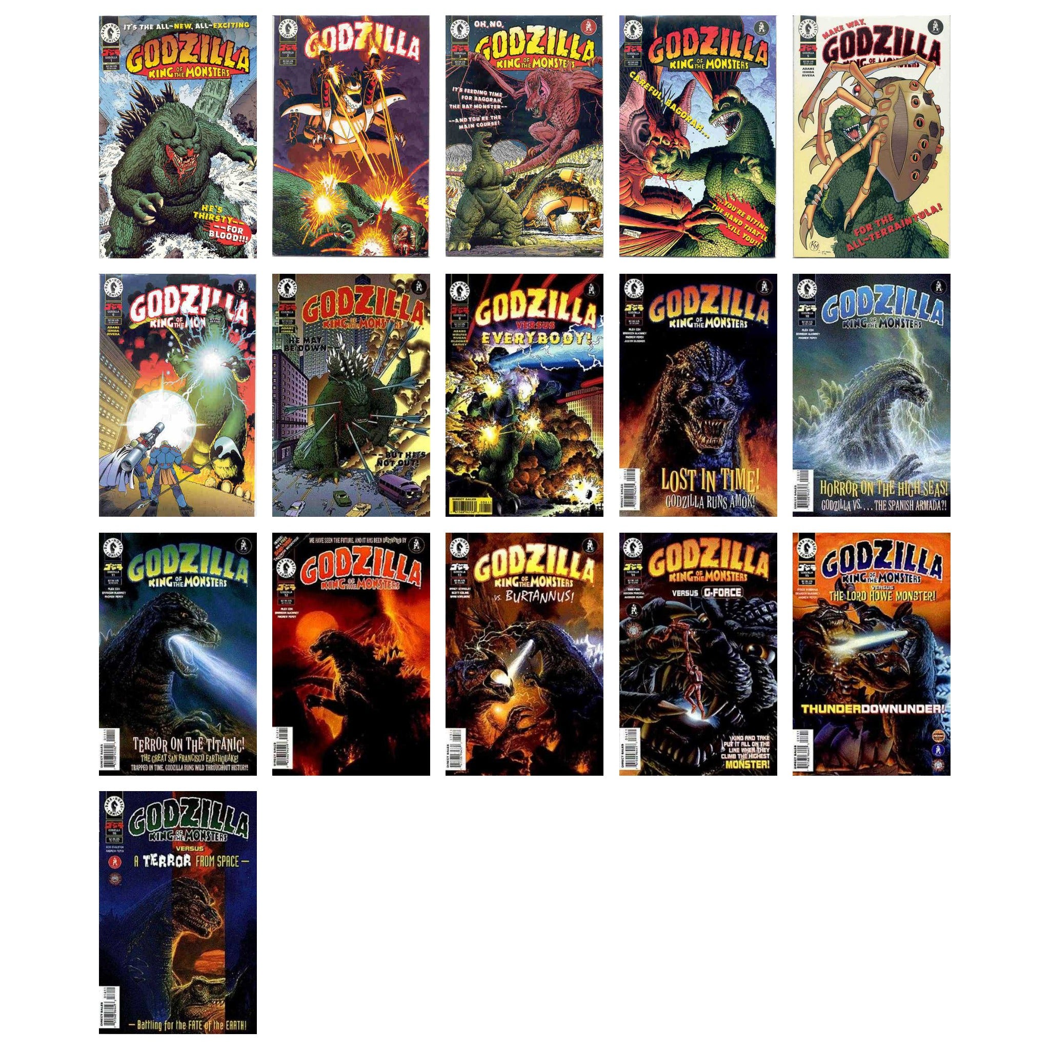Godzilla King of the Monsters (1995) 1-16 plus issue 0