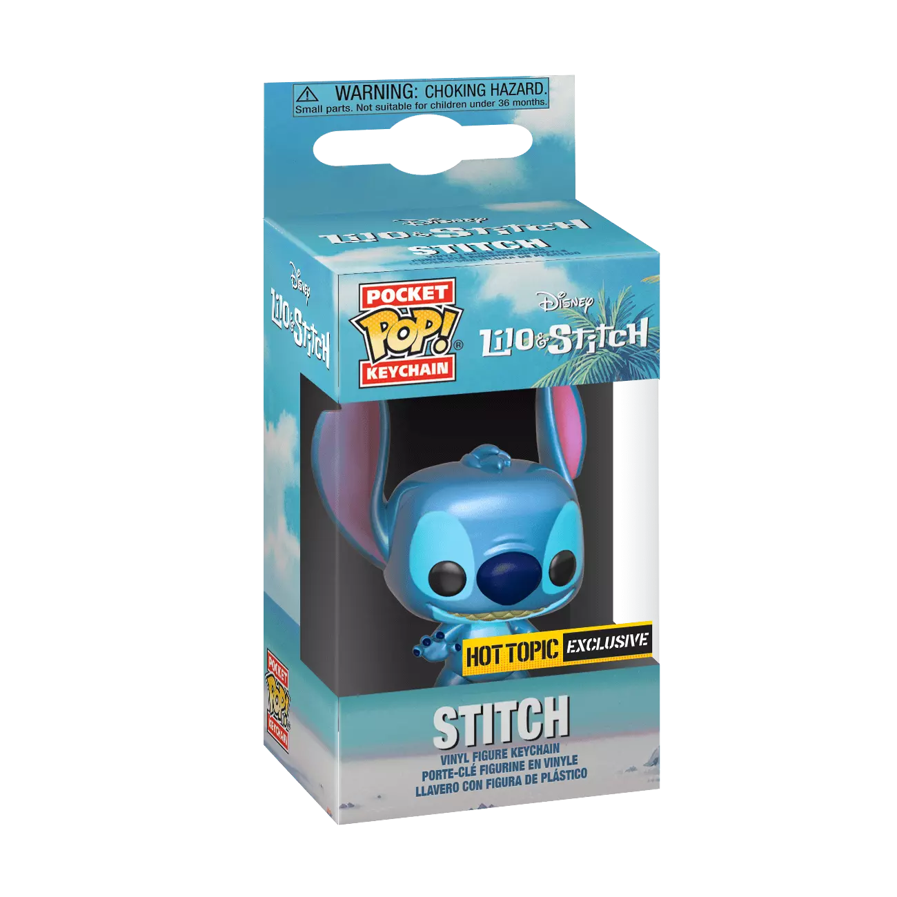 Funko Pocket POP! Disney Lilo & Stitch Stitch Metallic Keychain Hot topic Exclusive