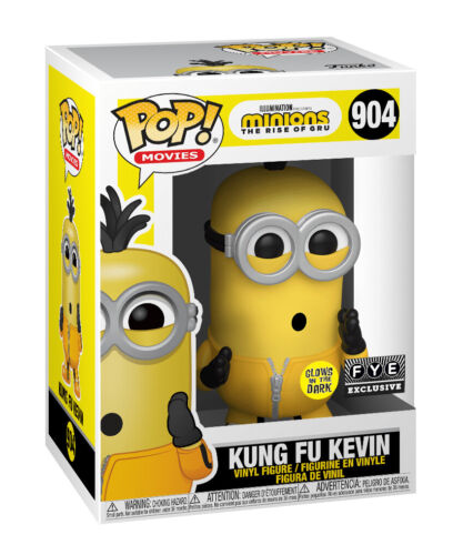 Funko Pop! Movies: Minions: The Rise of Gru - Kung Fu Kevin Vinyl Figure Glows in the Dark FYE Exclusive