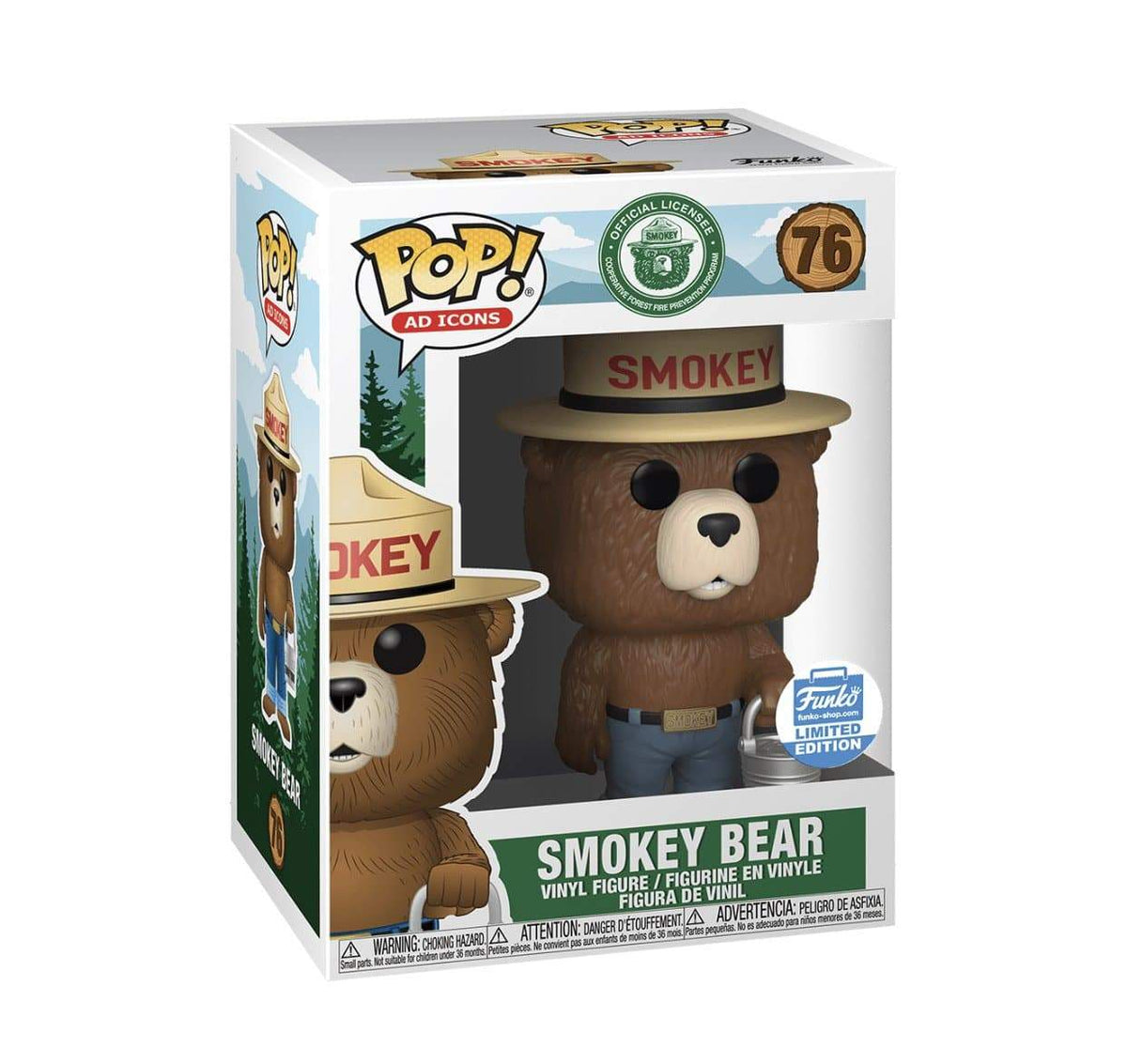 Smokey Bear Funko Pop! Vinyl Ad Icons Funko Shop Exclusive