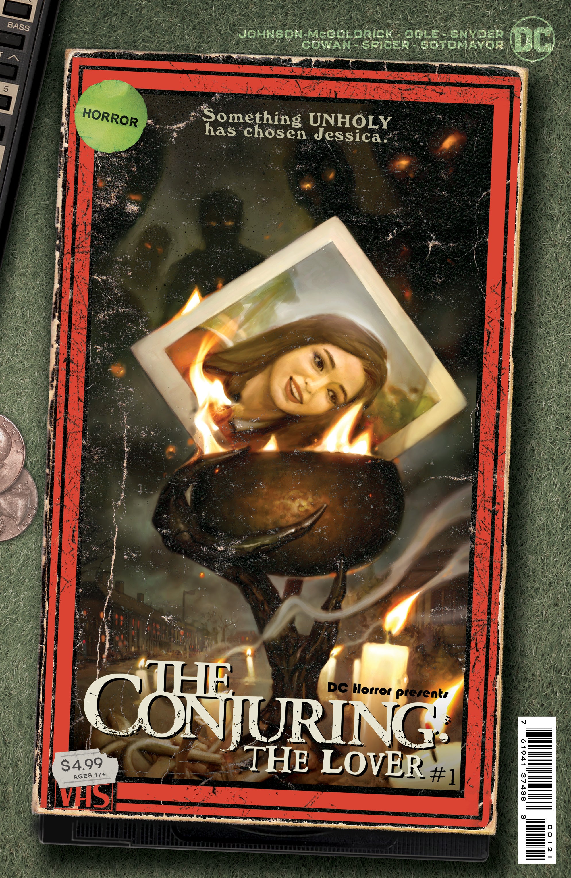 DC HORROR PRESENTS THE CONJURING THE LOVER #1 (OF 5) CVR B RYAN BROWN VHS TRIBUTE CARD STOCK VAR (Limit 2)