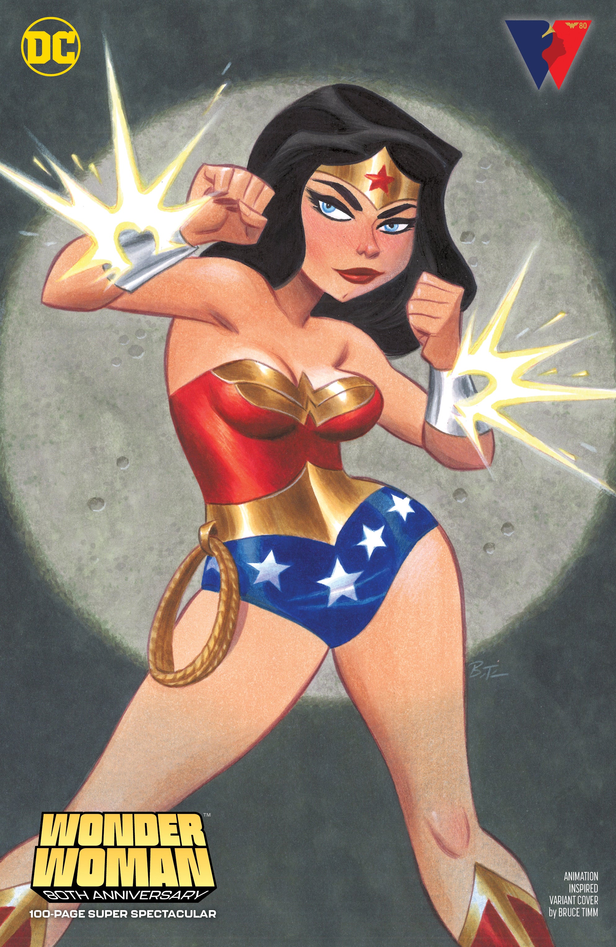 WONDER WOMAN 80TH ANNIVERSARY 100-PAGE SUPER SPECTACULAR #1 (ONE SHOT) CVR D BRUCE TIMM ANIMATION INSPIRED VAR