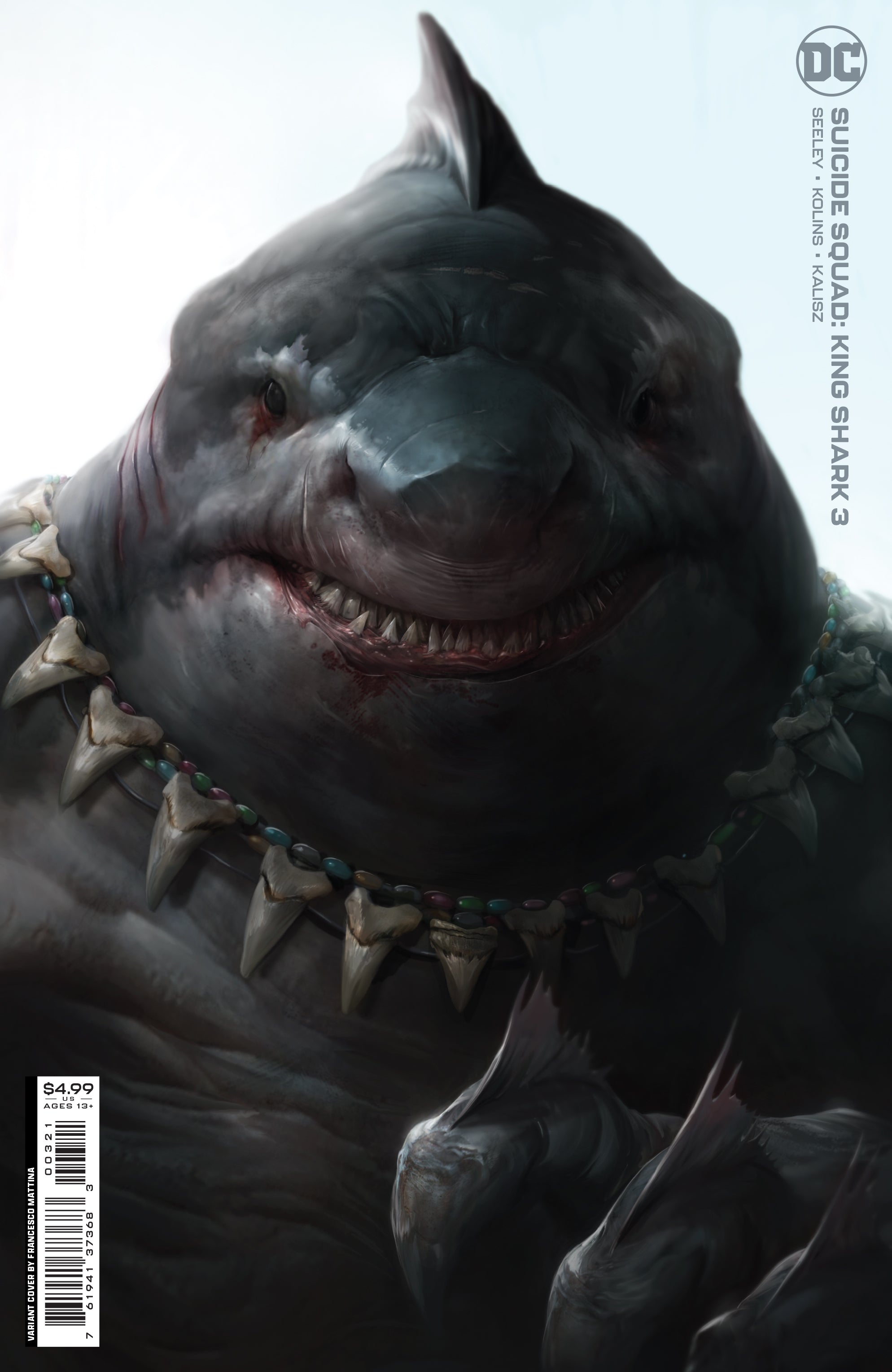 SUICIDE SQUAD KING SHARK #3 (OF 6) CVR B FRANCESCO MATTINA CARD STOCK VAR