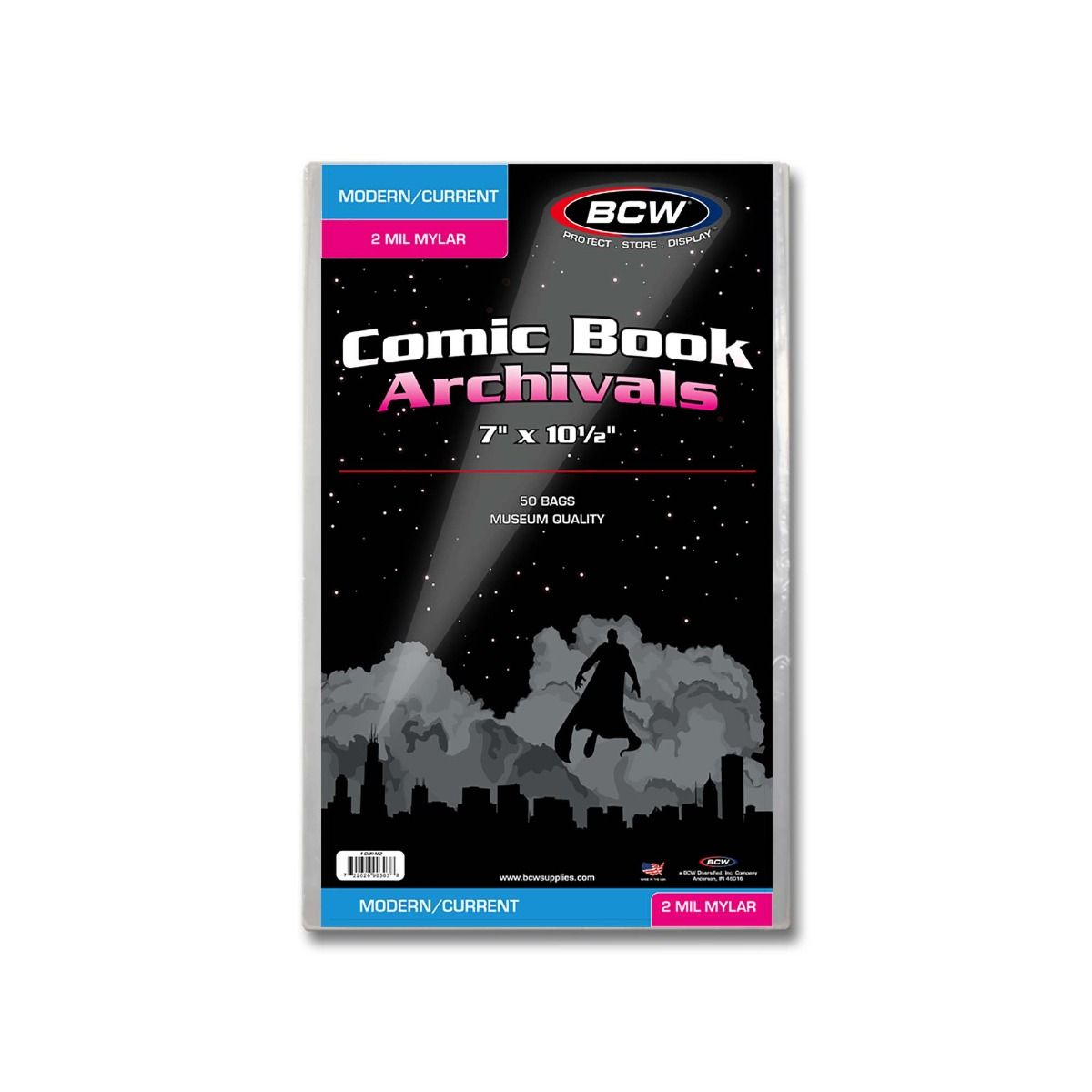 BCW Current/Modern Comic Bags Archivals 2 Mil Mylar