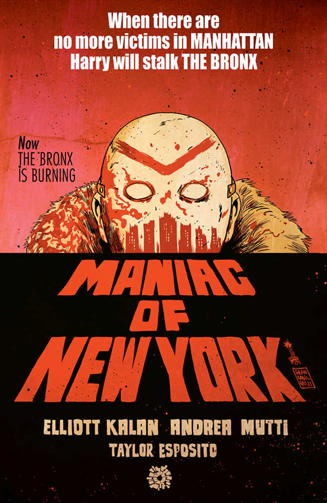 Maniac Of New York Bronx Burning #4 Cover B Francavilla Variant