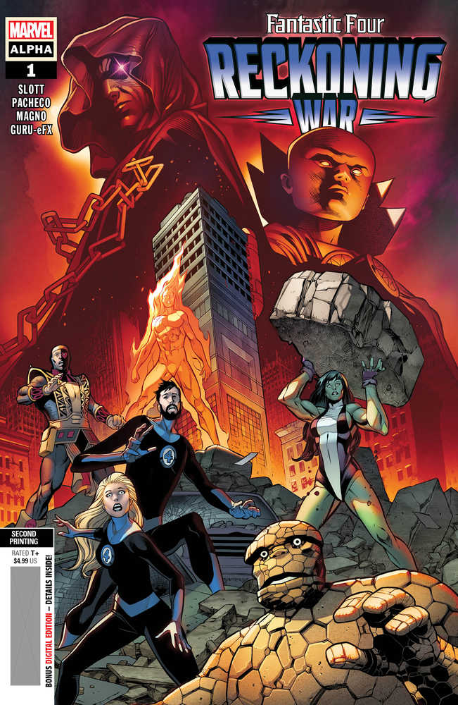 Fantastic Four Reckoning War Alpha #1 2ND Printing Pacheco Variant