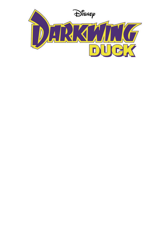 Darkwing Duck #1 Cover B Facsimile Blank Authentix