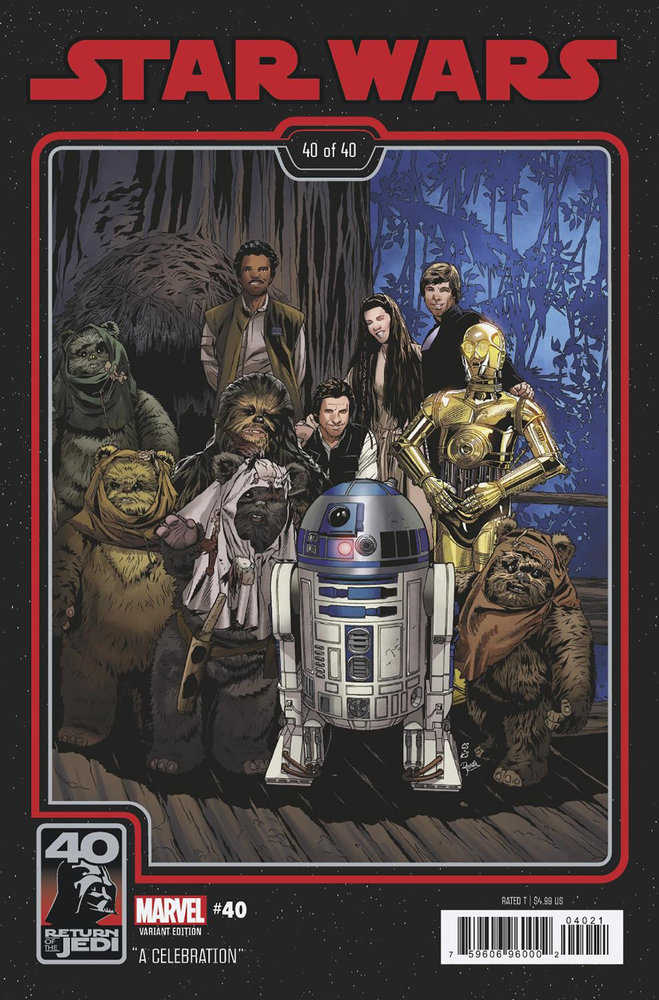 Star Wars 40 Chris Sprouse Return Of The Jedi 40th Anniversary Variant [Dd]